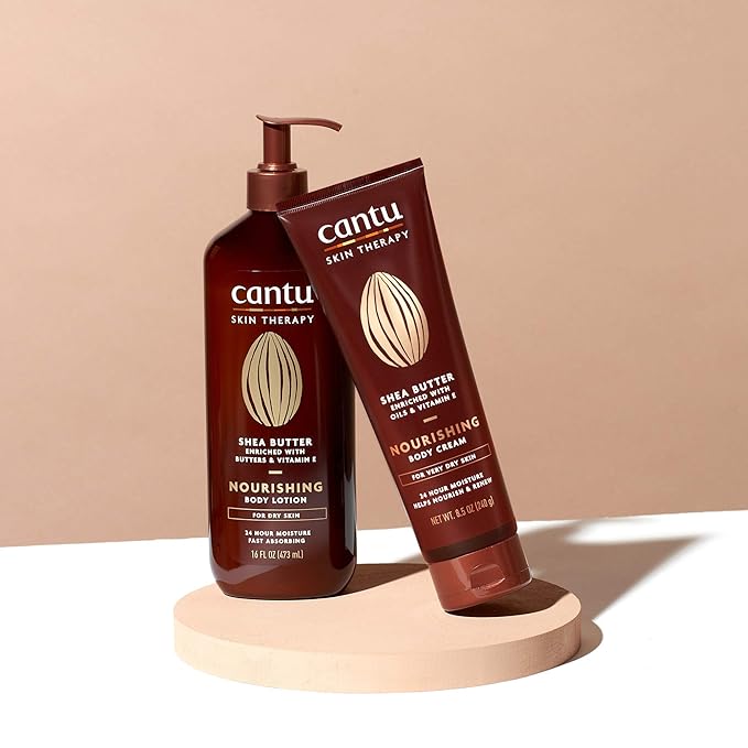 Cantu Skin Therapy Shea Butter Nourishing Body Lotion for Dry Skin, 16 Fl Oz