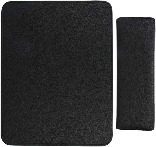 Nail Pillow,Durable Soft Washable Nail Art Hand Pillow Arm Rest Holder Cushion Mat Set Manicure Tool for Beauty Salon (Black)