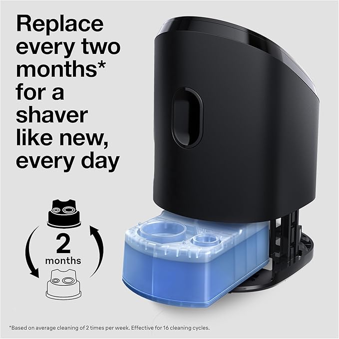 Braun Clean & Renew Refill Cartridges CCR, Replacement Shaver Cleaner Solution for Clean&Charge Cleaning System, Pack of 3