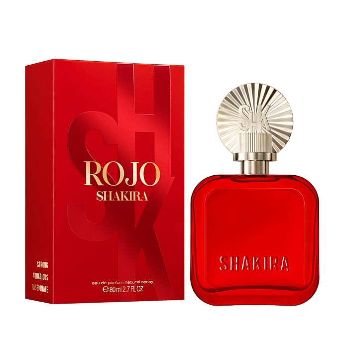 Shakira Perfumes - ROJO Eau de Parfum For Women - Long Lasting - Powerful, Sensual and Charming Scent - Floral, Spicy and Amber Notes - Ideal for Day Wear - 1.7 Fl. Oz