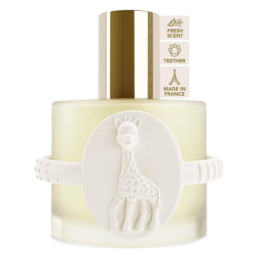 Sophie la girafe Eau de Soin (Scented Skincare Water) | Includes Sophie Teether | Alcohol Free | Nostalgic Childhood Scent of Orange Blossom & Vanilla (50 ml or 1.7 fl oz)