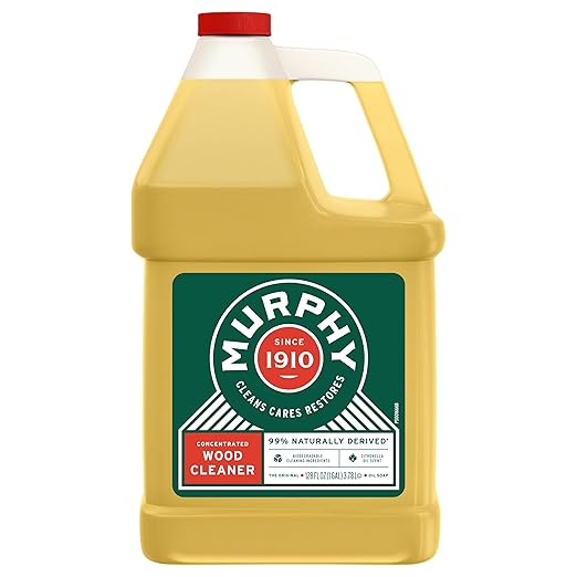 Murphy 70481465315 OIL SOAP Wood Cleaner, Original, Concentrated Formula, Floor Cleaner, Multi-Use , Finished Surface Cleaner, 128 Fluid Ounce (US05480A)