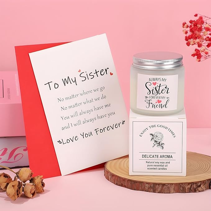 Sister Birthday Gifts, Mothers Day Christmas Birthday Gifts for Sister Set of 7
