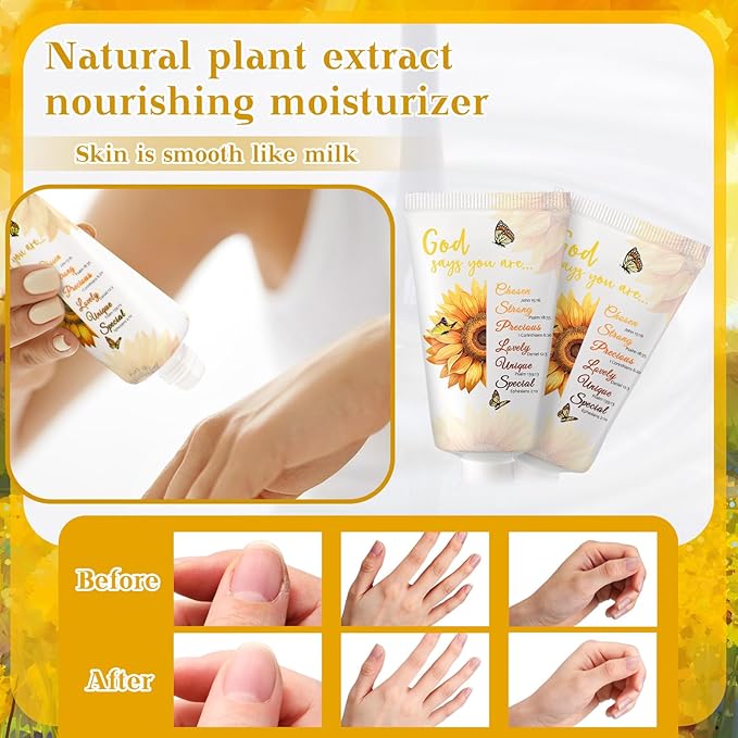 50 Pack Christian Hand Lotion Bulk Gifts for Women Mother Day Bible Mini Travel Hand Lotion Bulk for Stocking Stuffers Gifts Women Church Appreciation Teachers Coworkers(Rustic)