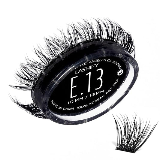 Lashify Extreme 13mm Gossamer DIY Eyelash Extensions Refill, Black, Easy False Lashes To Add Tremendous Volume