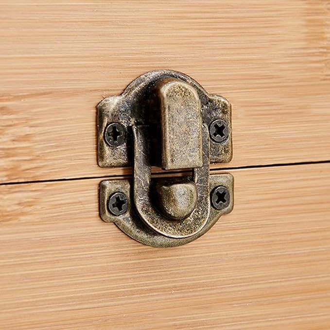 Pure Vie Bamboo Essential Oil Storage Box Travel Organizer Case with Bottle Cap Label - Aromatherapy Nail Polish Fragrance Container, Holds 30 Bottle for 5-15ml - Keep Scented Oil Safe & Space Saver