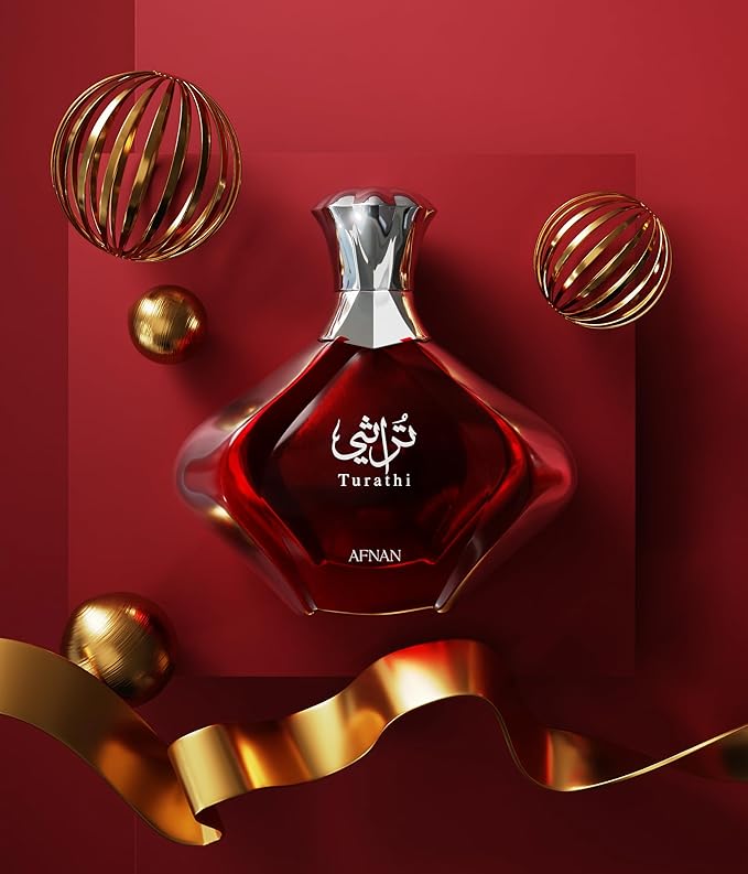 Afnan Turathi Red Eau de Parfum for Women, 3.0 Fl. Oz
