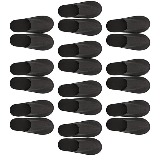 ARTIBETTER House Slippers 20Pcs Non-Slip Disposable Closed Toe Spa Indoor Hotel Travel Slippers