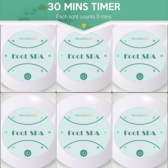 Portable Ionic Detox Foot Bath Machine, Ionic Detox Foot Spa Chi Cleanse with 5 Liners for Home Use Spa Club Salon or Holiday Travel Gift US Stock(Tub not Include)