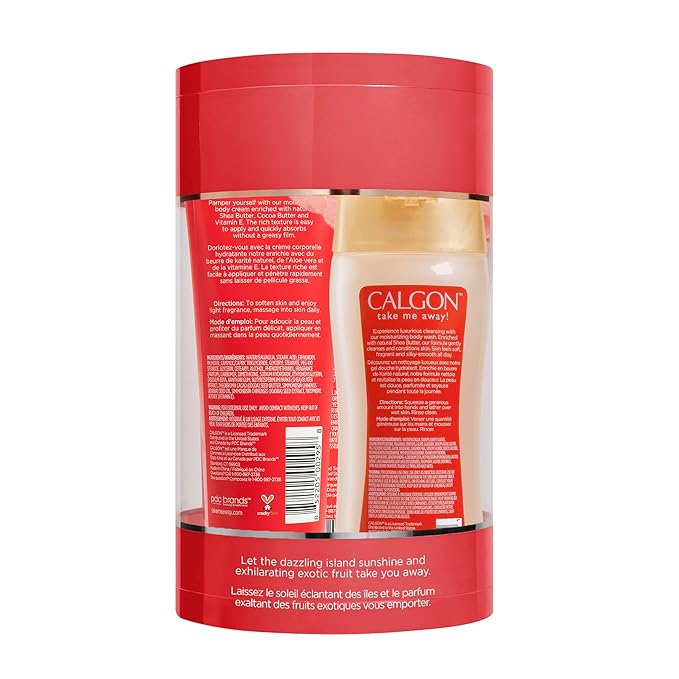 Calgon Hawaiian Ginger Body Care 4-Piece Gift Set Box