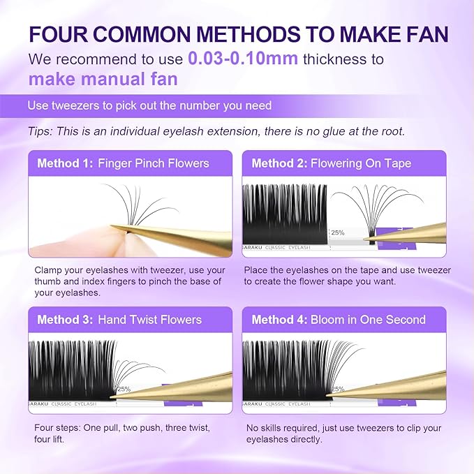 NAGARAKU Eyelash Extensions 0.05mm C Curl 7-15mm Mixed Length Individual Lashes Extensions Classic Matte Black 54 Rows Large Tray Soft Natural Professional Beauty Salon Lash Supplies