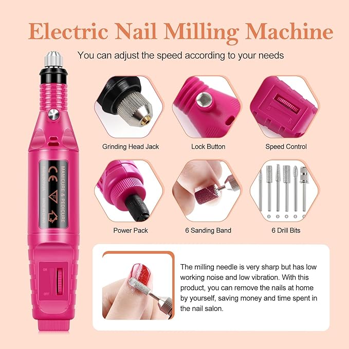 COSCELIA Gel Nail Polish Kit with U V Light Starter Kit and Drill 15 Colors Gel Polish 3 Colors Poly Extension Nail 5pcs Top Base Coat Nail Rhinestone Nail Manicure Kit Gifts for Women