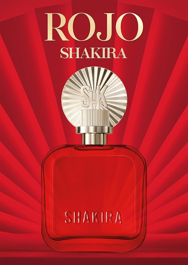 Shakira Perfumes - ROJO Eau de Parfum For Women - Long Lasting - Powerful, Sensual and Charming Scent - Floral, Spicy and Amber Notes - Ideal for Day Wear - 1.7 Fl. Oz