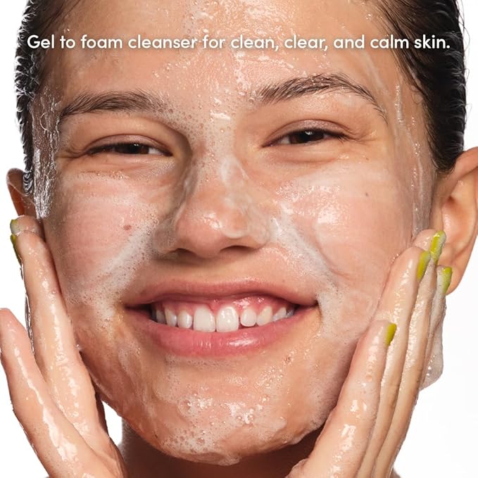 Evereden Preppy Skincare Collection with Triple Green Tea: Teen Skincare Steer Clear Balancing Jelly Cleanser Teen Face Wash, Let's Bounce Gel-Cream Moisturizer, & Balance Up Toner Pads for Face