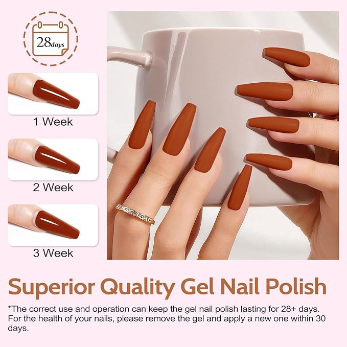 Lavender Violets Gel Nail Polish Kit with U V Light, 45 Colors Gel Polish Nail Set with Base and Matte & Glossy Top Coat Soak Off All Season Essential Manicure Tools Gifts for Women Easter LA00