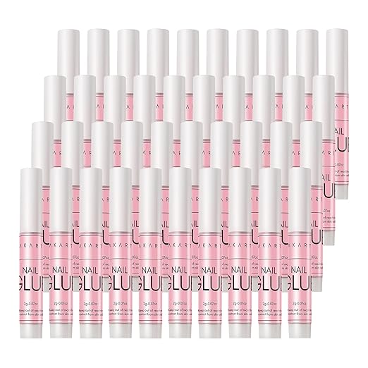 Makartt 40Pcs Nail Glues Bulk for Acrylic Nails with Coffin Nails Tips Bundle, Super False Nail Adhesive Glue for Nail Repair, 500pcs Clear Full Cover Press on Nails Long Ballerina Nails 10 Sizes