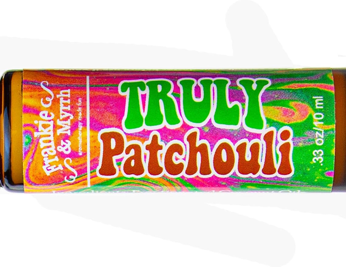 Frankie & Myrrh Truly Patchouli Roll On | Dark Aged Patchouli Essential Oil Roll On Perfume/Cologne | Earthy, Musky Aromatherapy for Relaxing Stimulation and Energy