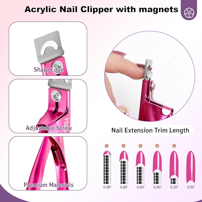 Gel X Nail Kit: All-in-1 Beginner Gel Nail Kit with Nail Drill Handheld UV Light 30g Solid Nail Glue Gel 504PCS Nail Tips Acrylic Nail Kit Home Salon DIY Nail Art Gel Kit Manicure Gift (Almond)