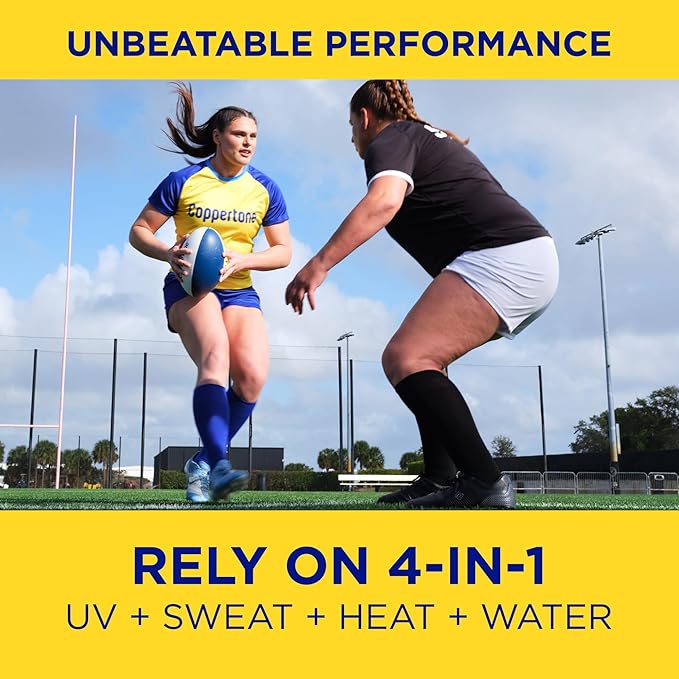 Coppertone SPORT Sunscreen Spray SPF 70, Water Resistant Sunscreen, Broad Spectrum SPF 70 Sunscreen, Bulk Sunscreen Pack, 5.5 Oz Spray, Pack of 3