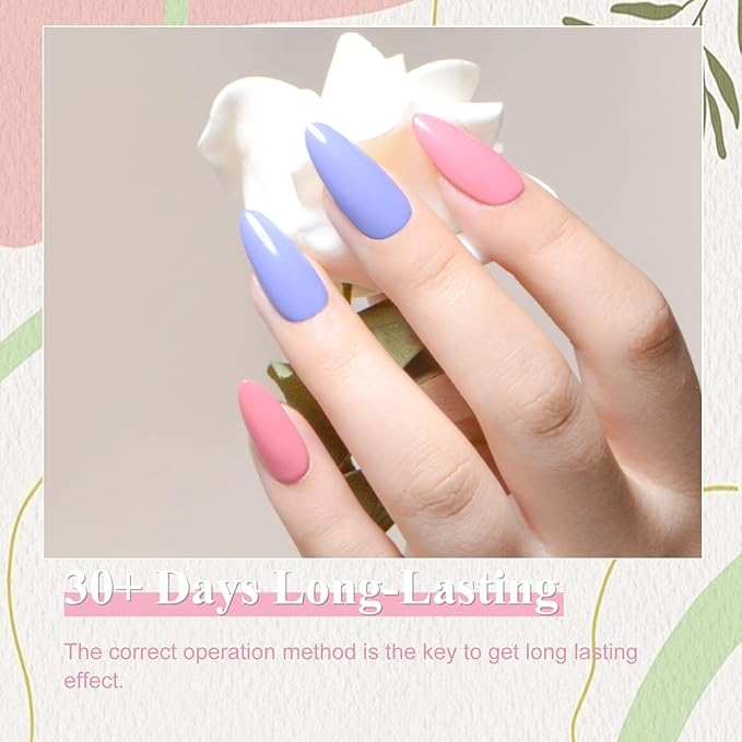 Gel Polish Nail Set 20 Colors with 3Pcs Glossy & Matte Top Coat and Base Coat, Green Purple Pink Nude Sparkle Glitters Colorful Gel Polish Set For Valentine's Gifts