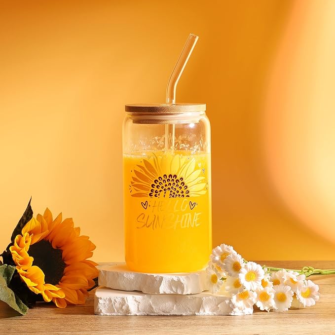 Sunflower Gifts for Women, Get Well Soon Gift Basket for Women,15pc Care Package Feel Better Gift, Surgery Wellness Kit, Thinking of You Sunshine Birthday Box for Her Mom Friend Coworkers Teacher Wife