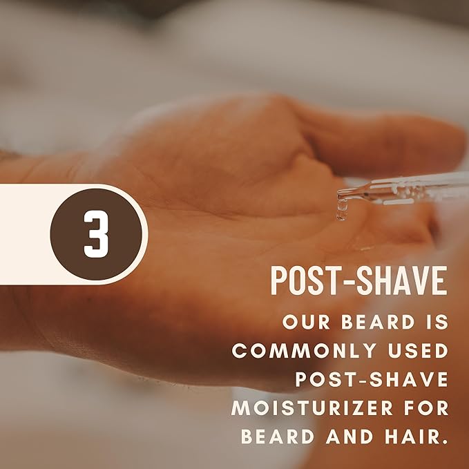 Organic Beard Oil | Moisturizes, Reduces Dry Skin & Itch | US Made, Veteran Owned (Chemical-free w/Tea Tree, Jojoba, Coconut & Argan), Original