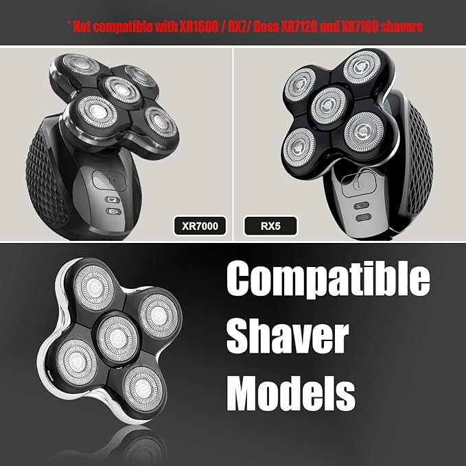 XR7000 Balder Pro Replacement Head Compatible with Remington Balder Pro Head Shaver Model XR7000/XR1500/XR1501 (2 Count)