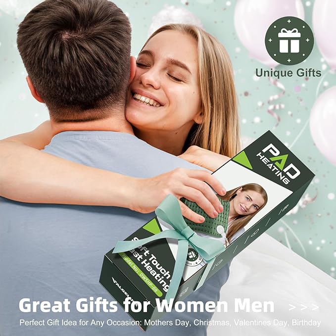 Heating pad for Back, Neck, Shoulder, Cramps and Leg Pain Relief, Heat Pads Christmas Gifts for Women, Men, Mom, Dad, Auto-Off,Machine Washable,Moist Dry Heat Options,Extra Large 12"x24"