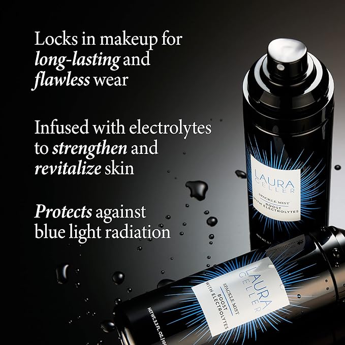 LAURA GELLER NEW YORK Spackle Mist Boost Setting Spray with Electrolytes + Spackle Original Makeup Primer with Hyaluronic Acid for Mature Skin