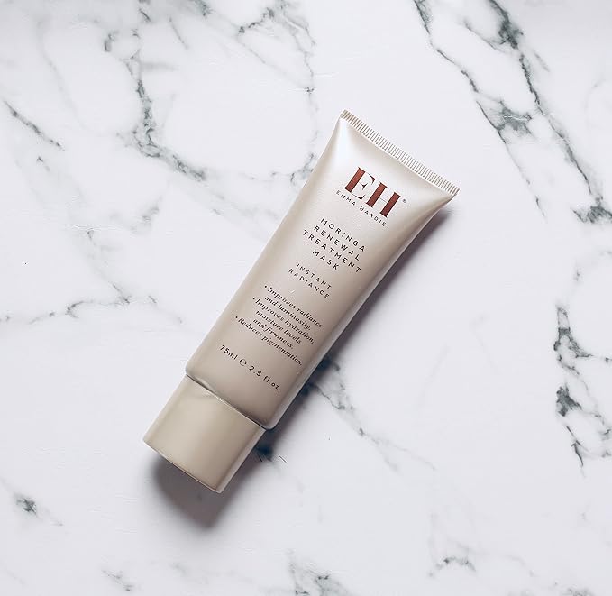 Emma Hardie 75ml Moringa Renewal Treatment Mask, Moisturizes & Firms Skin, Reduces Pigmentation & Evens Out Complexion, Suitable for Sensitive Skin, Vegan & Cruelty Free