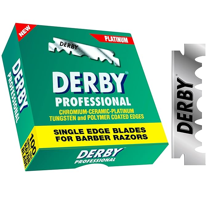 1000 Derby Professional Single Edge Razor Blades for straight razor
