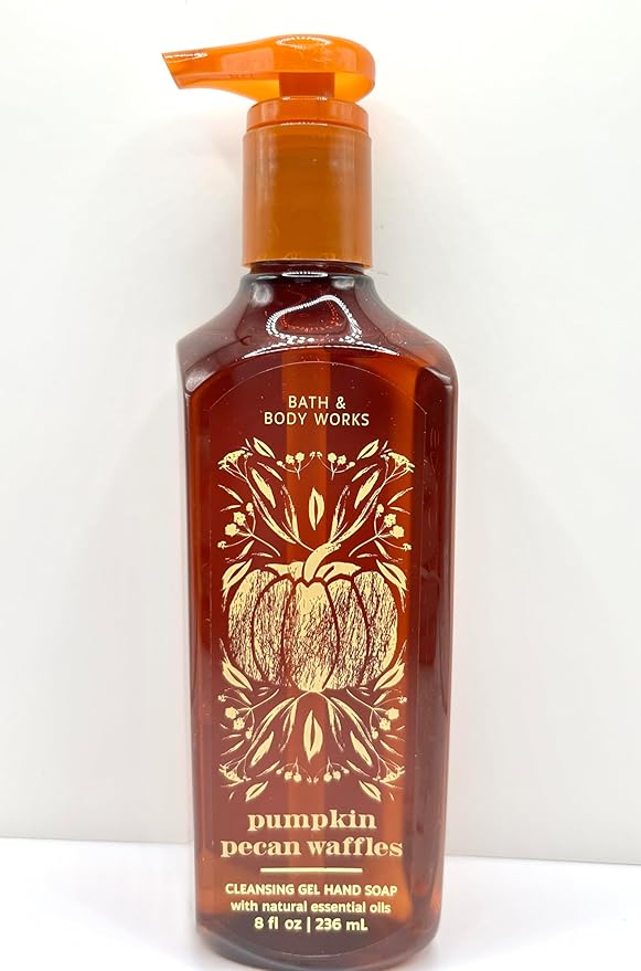 Shop&Cliq Bath and Body Fall collection Gel Hand Wash Soap Bundle - PUPKIN PECAN WAFFLES & THE PERFECT AUTUMN - 8 FL. EACH