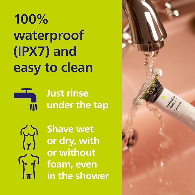 Philips Norelco OneBlade Intimate, Designed for Pubic Grooming, Trim & Shave with Extra Skin Protection, Waterproof, Model QP1924/70