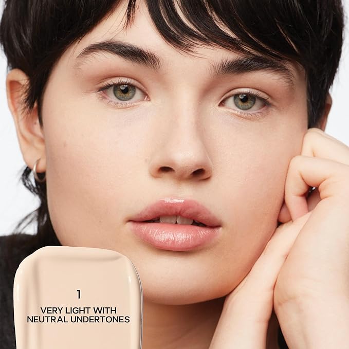 Saie Slip Tint Radiant Cream Concealer & All-Over Face Makeup - Concealer for Dark Circles, Redness & Blemishes - Lightweight Makeup Made with Hydrating Hyaluronic Acid - Shade 1 (0.17 oz)