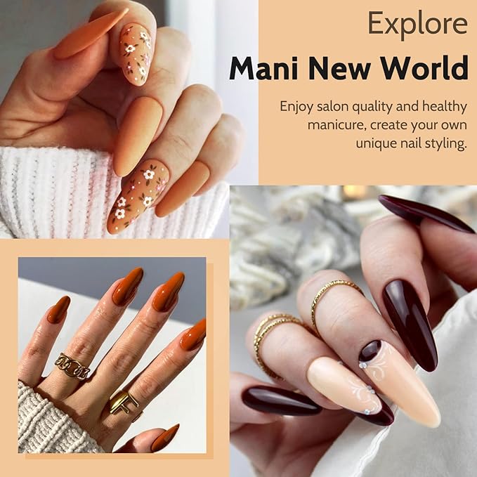 Lavender Violets 48pcs Gel Nail Polish Kit with UV Light, 27 Skin Tone Colors Gel x Nail Kit with Everything All Seasons Set, 54W LED Nail Lamp, No Wipe Base Top Coat & Manicure Tools Q980