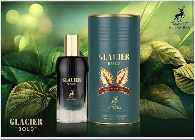 Maison Alhambra Glacier Bold for Unisex Eau de Parfum Spray, 3.4 Ounce / 100 ml