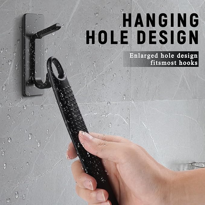 VWMYQ 2 Pack Back Scrubber for Shower, 17in Lengthen Long Handle Body Brush, Double Sided Shower Brush for Shower Exfoliating and Massage Can Produce Rich Foam, Long Handle Back Scrubber for Men