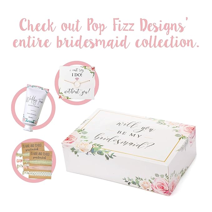 Pop Fizz Designs Bridesmaid Gifts- Wedding Team Hand Cream (10 pack)