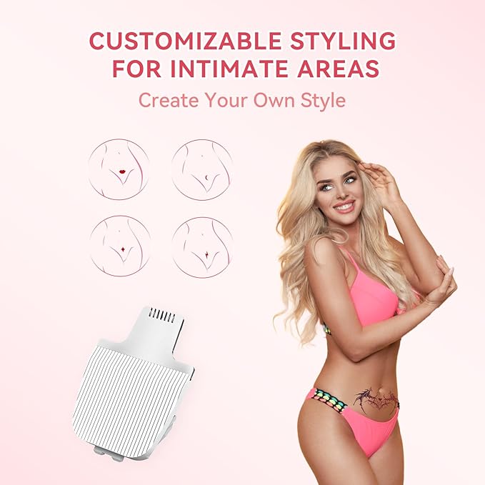 Bikini Trimmer for Women, Maxgroom Electric Razors for Women, Wet/Dry Pubic Hair Trimmer, Ceramic Blades for Intimate Grooming & DIY Styling, Women's Hygiene Shaver