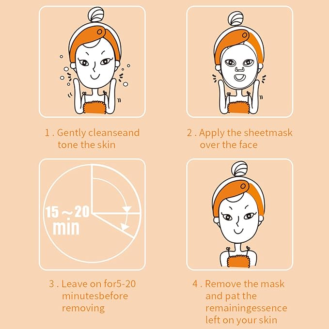 Facial Mask Sheet,Face Mask Skin Care Bulk Pack,Hydrating Spa Face Mask For Sensitive Skin, Facial Masks Sets For Women/Teen Girls (18-Packs)