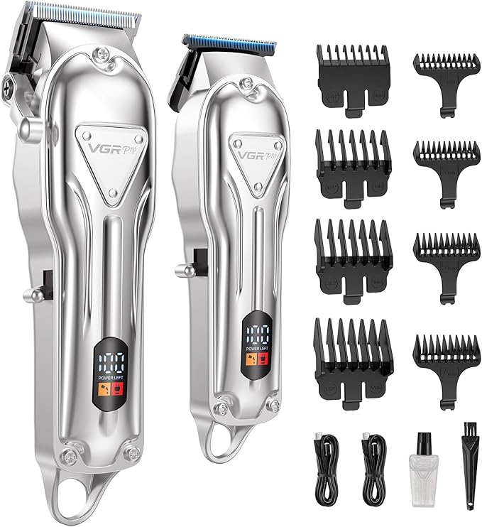 Hair Clippers for Men Professional, Cordless Clipper and Trimmer Set, Clippers for Hair Cutting Kit with Long Battery Life, Electric Hair Trimmer for Family Barber Kids Use
