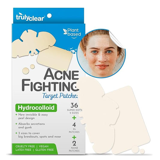 Target Patches for Face & Body - 42 Count, Hydrocolloid Acne Spot Stickers for Zits and Blemishes, Vegan, Cruelty-Free Acne Solution, Overnight Results
