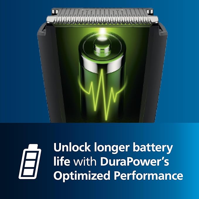 Norelco Philips Hair Clipper 7000 Series, Hair and Beard Trimmer, Precision Dial, PowerAdapt Sensor, Trim-and-Flow, DualCut, DuraPower, 28 Length Settings, 90 Min. Runtime, HC7650/40