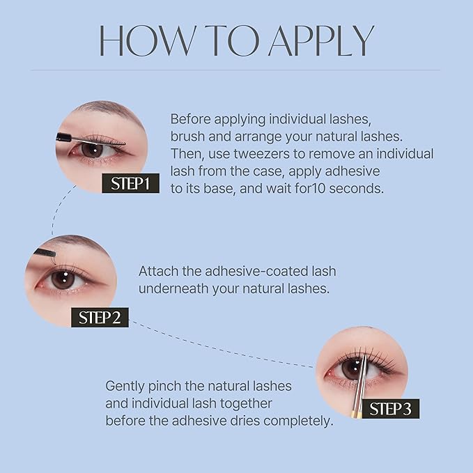 Eyelash x Artist Collaboration NO.12 Cute Accent – 5 Set Pack, Short Wispy False Eyelashes, Artist-Designed Cat Eye Lashes for a Subtle & Elegant Look, Genuine Korean Product