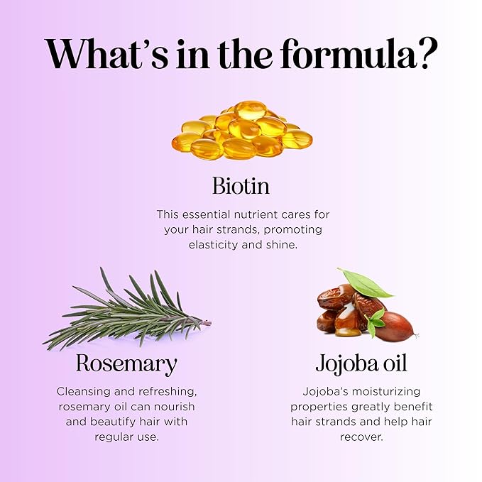 Advanced Biotin Shampoo for Hair Growth - Thinning Hair & Hair Loss, Black Castor, Caffeine, Collagen, Rosemary Oil - Thickening Shampoo for Men & Women