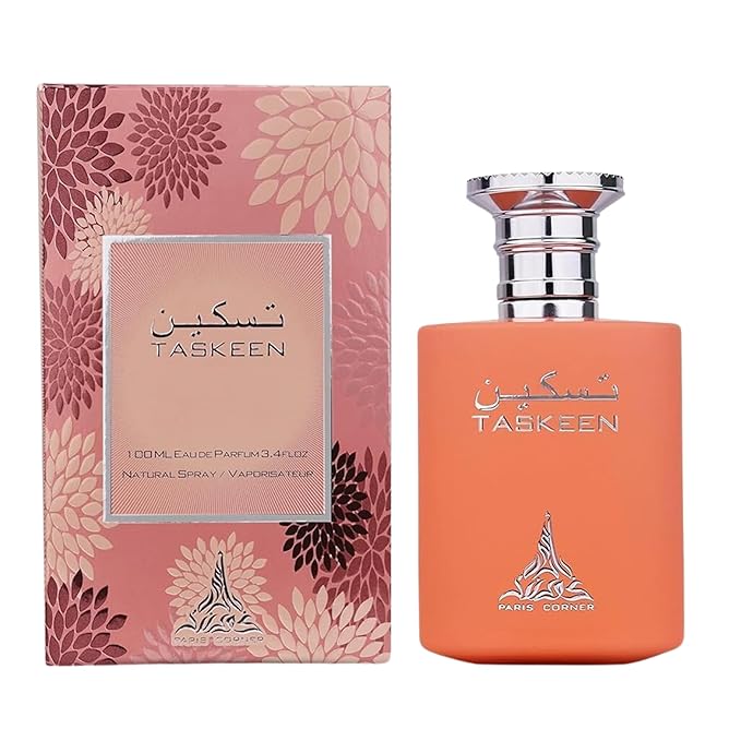 Paris Corner Taskeen Peach Tea Perfume Edp 3.4 Fl Oz - Fruity Unisex Fragrance for Men and Women