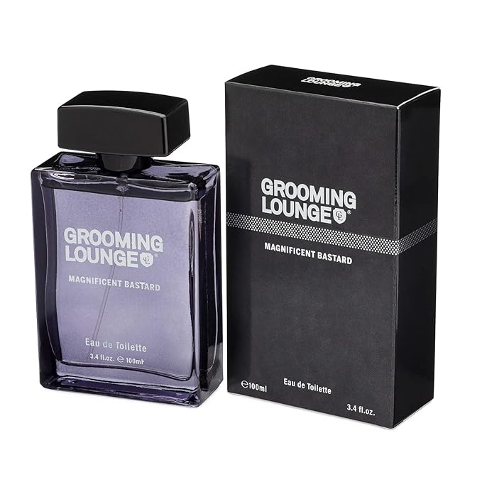 Grooming Lounge Magnificent Bastard by Grooming Lounge-Fragrance for Men-Opens with Bergamot and Grapefruit Notes-Blended with Notes of Elimin and Pink Pepper-For Intelligent and Strong Men-3.4 oz