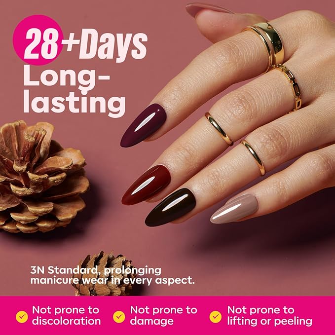 MEFA 35 Pcs Gel Nail Polish Set, 32 Colors All Seasons Collection Gel Nail Polish Blue Red Pink Nail Art Manicure DIY Salon Home Halloween Decoration Beginners Gifts for Women