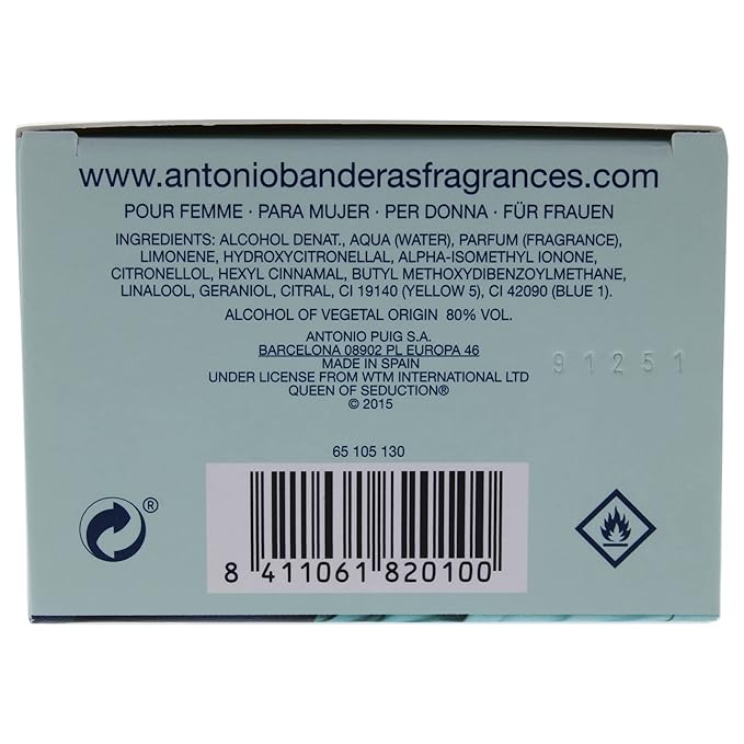 Antonio Banderas Queen Of Seduction 2.7 oz Eau De Toilette Spray For Women (Pack of 4)