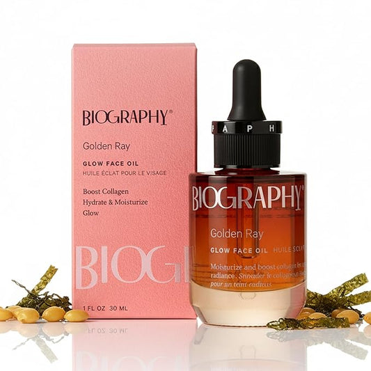 Face Oil Glow Beauty Treatment, 30ml. Anti-Aging Jojoba, Collagen Boosting Vitamin E, Hydrating Rosehip. All Skin Types. Organic Vegan Facial Oil for Women Rejuvinating Skincare & Face Moisturizer